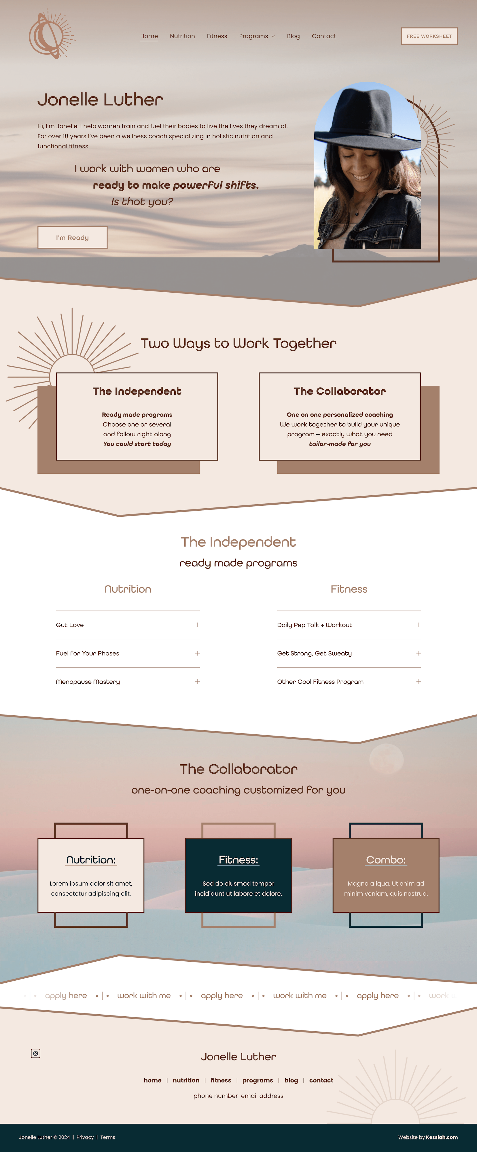 Jonelle Luther Website branding design illustration rebrand responsive design squarespace squarespace 7.1 squarespace design squarespace website squarespace website design ui