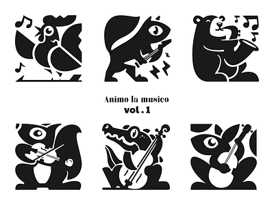 Animo La Musico animallogo animalmusic brand branding design graphic design illustration logo logodesign logodesigns ui vector