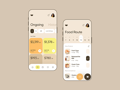 meal planning app app design app ui application bn digital bndigital calendar design designer food illustration interface ios mobile mobile app product ui