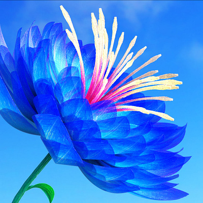 Flowers R&D 3d 3d art animation blue c4d cinema4d design flowers illustration motion graphics octane rd texturing