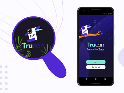 'Trucan' Logotype app branding concept design graphic graphic design logo logotype mobile splash mockup onboarding splash ui ux