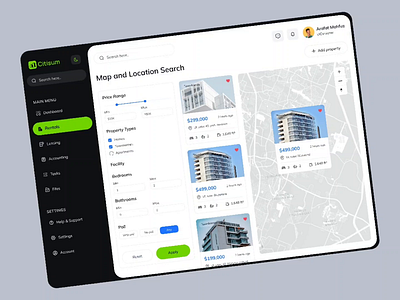 Citisum - Real Estate Dashboard Design crm dashboard dashboard design e commerch landing page landing page design real estate real estate agency real estate dashboard real estate landing page real estate logo saas saas dashboard sass landing page ui ux webapp