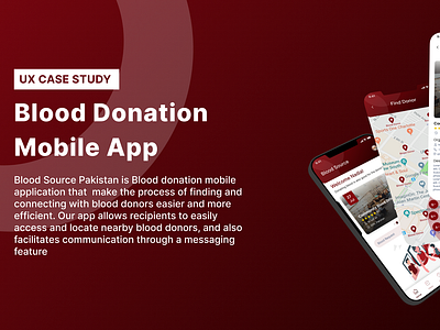 Blood Donation Mobile App | UX & UI Case Study app app ui blood donation app branding case study design detailed graphic design illustration logo mobile app case study ui uiux ux ux case study vection vector