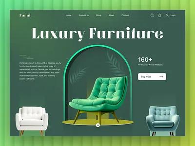 Furniture Landing Page branding clean website creative landing page design furniture landing page graphic design illustration logo mobileapp tecorb ui userinterface vector