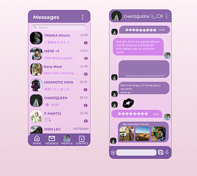 DailyUi #013 Direct Message 013 chat dailyui dailyuichallenge day13 direct message messanger ui