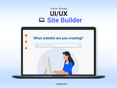 site builder - Website development without the need for coding casestudy productdesign ui ux websitebuilder
