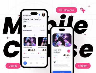Course Mobile Apps 3d animation graphic design logo motion graphics ui