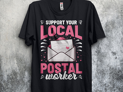 Postal Worker T-shirt Design complex custom design graphic graphic design illustration letter postal postal t shirt postal t shirt design postal worker t shirt shirts t shirts t shirt t shirt design t shirt designer t shirt for men t shirt for women vector art worker