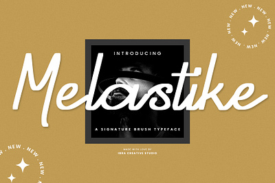 Melastike – A Signature Brush Typeface monoline brush