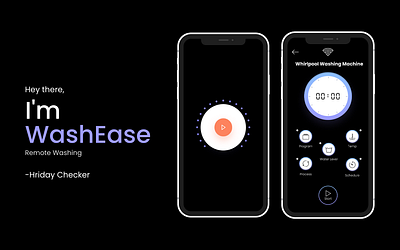 Redesign of a Washing Machine Panel app design illustration ui ux