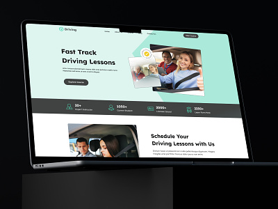 Driving license Website Design🚗 car defensive driving course driving driving class driving course driving license driving school driving web landing page driving website design landing page lesson lessons road safety training ui web design web page website website design