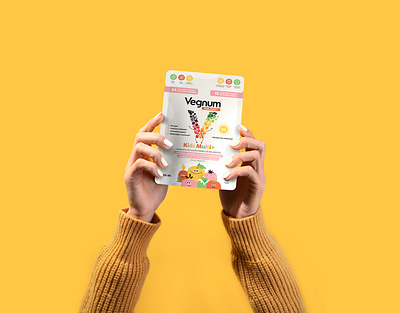 Vitamin gummies - packaging design design graphic design illustration kids packaging vitamin