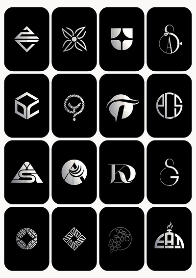 16 Dynamic Beauty & Living Logo Designs 3d brand mark circular cube emblem flat geometrical letterform lettermark logo logo design minimal modern monogram pattern symbolic unique wordmark