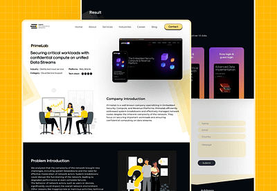 Eqaim: Case-study Website agency black branding case syudy landing page minimal modern ui user experience user interface ux vector website yellow