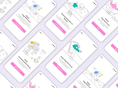 Error Message Mockups🚨 design graphic design illustration ui ux vector