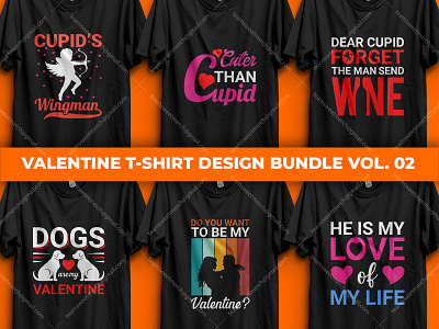 Valentine T-Shirt Design Bundle Vol. 02 merch by amazon t shirt t shirt design ideas valentine valentine day t shirt design valentine t shirt valentine t shirt design ideas