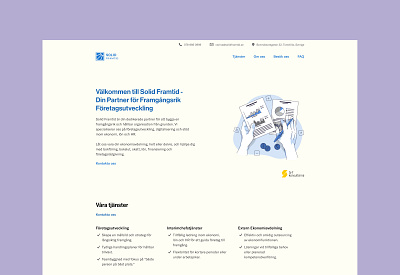 Solid Framtid - Accounting & Business development branding design figma graphic design logo ui ux website design