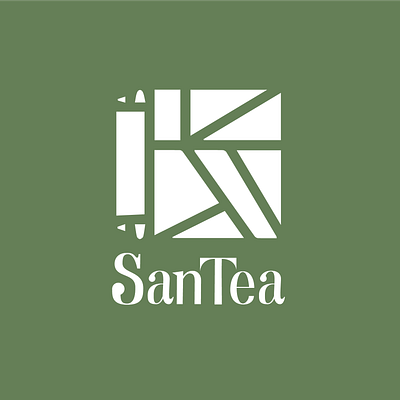 SanTea Logo Design branding font graphic design illustrator logo