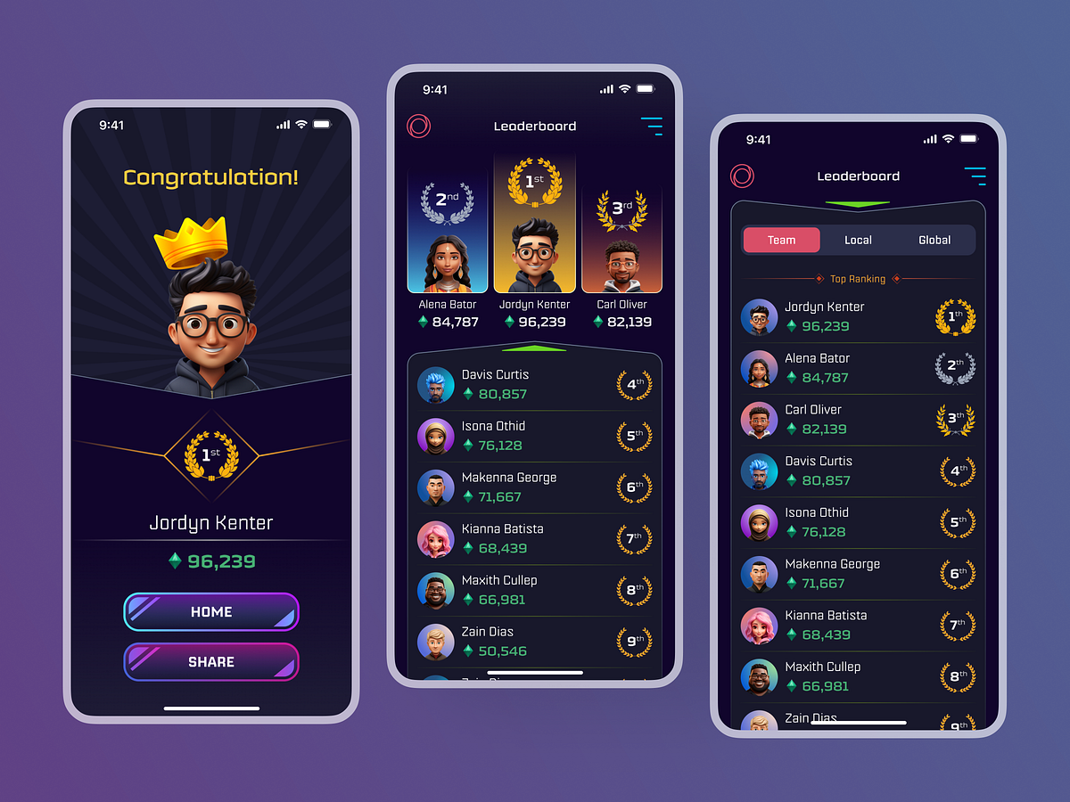 Browse thousands of Ranking UI images for design inspiration | Dribbble
