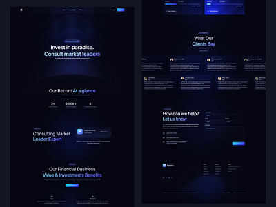 Pantera Landing page app clean dark dark mode dark theme design energy finance interface landing minimal page product saas ui ui design ux ux design web web design