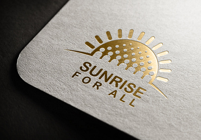 Logo Design for " Sunrise For All " design logo luxury modern sunrise