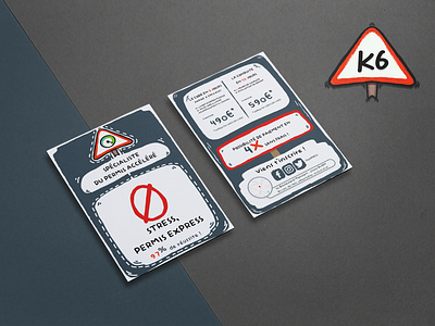 [VISUAL IDENTITY] K6 AUTO-ECOLE branding css figma graphic design html illustration logo photoshop print procreate ui web