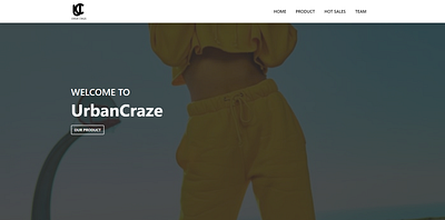 Urban Craze. Simple fashion website template one page css design fashion html html css inspiration one page website ui website website design website fashion website template
