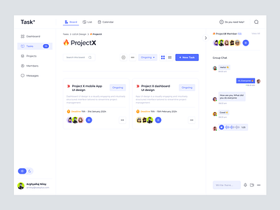 Task Plus - Task Management App advance design dashboard design task management task management app ui ui design uiux user interface