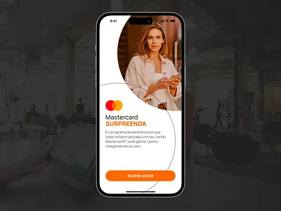 Mastercard Surpreenda app application interface login mastercard mobile onboarding ui