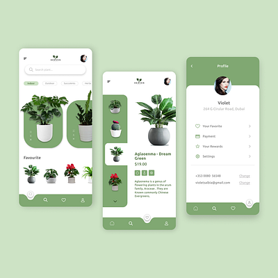 Plant Shop Mobile App appdesign design figma mobile pantaryapp plantshopapp shopapp ui uidesign uidesigner uiux userexperience