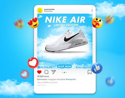 Shoes Social Media Post Design branding graphic design