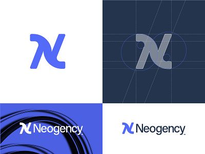 N lettermark branding design ecommerce lettering logo logo designer n lettermark neogency vector