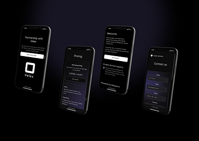 Mobile version of cosmic ventures website figma landing page ui uiux design