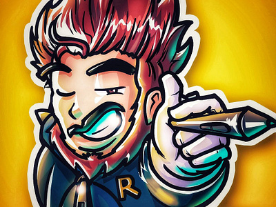 Profile Avatar Ver.02 by Rekhtion ⚡️ 015b art artists artoftheday artwork avatar creative design draw drawings drawingskills gallery graphic graphicart graphicdesign illustration logo profileavatar sketching