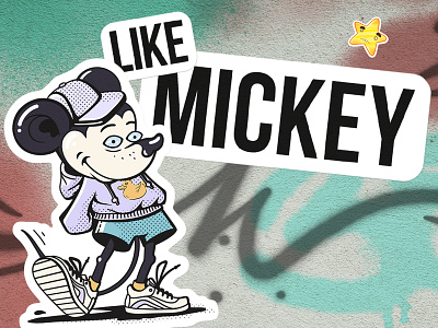 Like Mickey Mouse | fan art illustration collab art artwork cartoon character design collab digital illustration disney fanart illustration mickey
