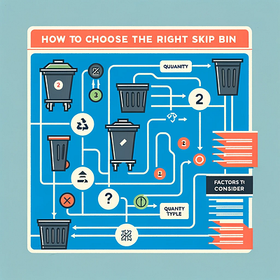 Infographics - How to Choose the Right Skip Bin design graphic design infographics skipbin