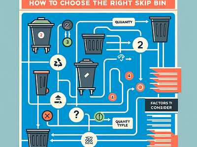 Infographics - How to Choose the Right Skip Bin design graphic design infographics skipbin