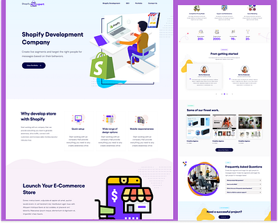 Shopify Development graphic design