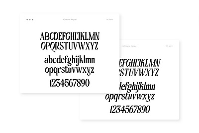 AO Katana Display Typeface display font graphic design type design typeface typography