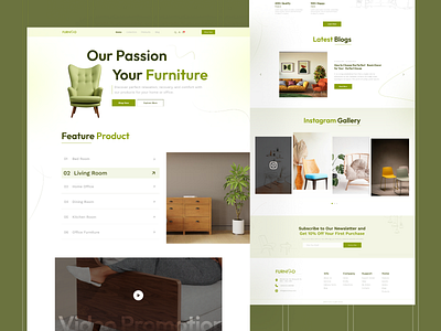 Furniture Website | UIUX web design
