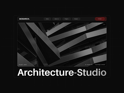 Architecture-Studio Website architecture black branding dark design flat design graphic design logo mockup modern motion graphics red studio trend typography ui ux vector website website design