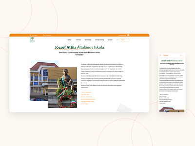 School "József Attila" - Website school ui website