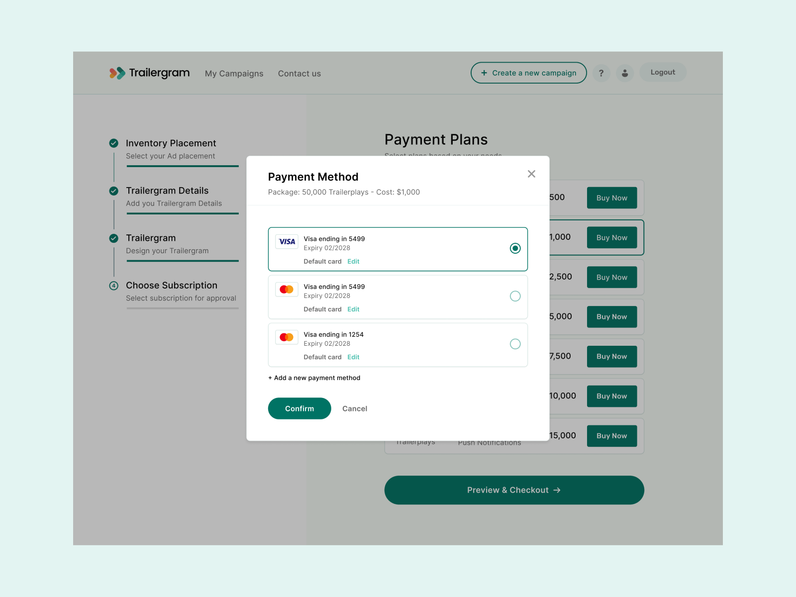 Example of Web/Mobile App Design