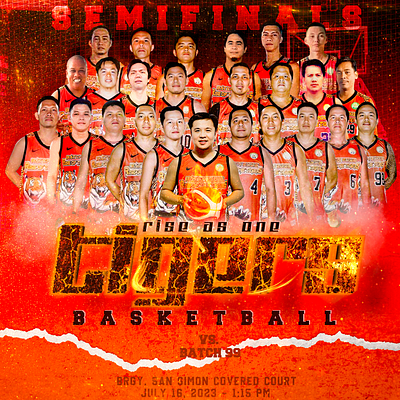 Tigers Basketball 2023 Semifinals Poster branding graphic design photo manipulation photomanipulation photoshop