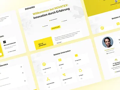 NOVATEX Website Concept computer consulting it novatex ui website wedesign