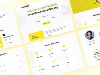 NOVATEX Website Concept computer consulting it novatex ui website wedesign