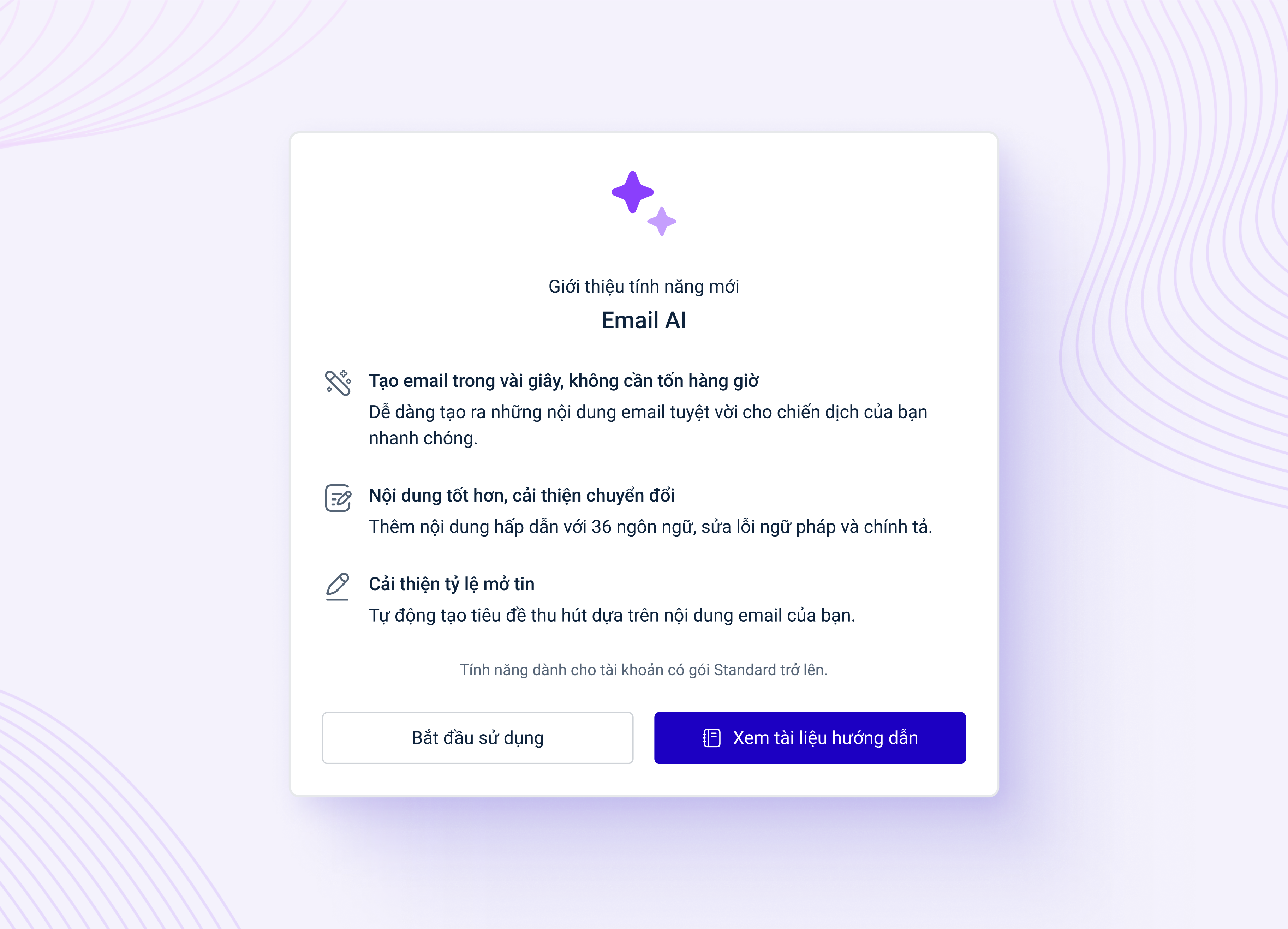 LadiFlow - New AI Feature ai automation branding crm design editor email feature illustration introducting marketing modal new ui