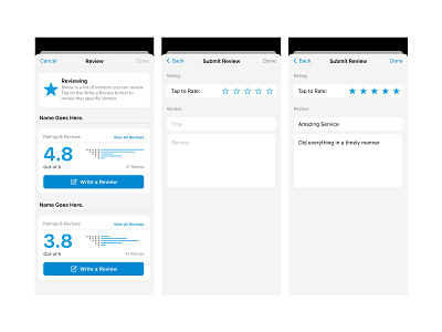 Review Vendors Concept app review app store review ios design mobile app ui review design