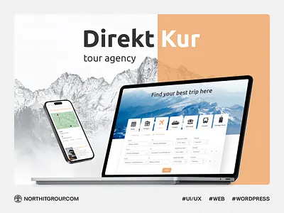 Website for tour agency / Wordpress agency design site tour ui