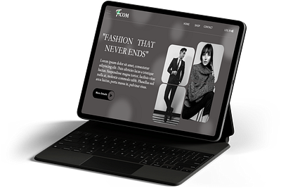 F.com | Fashion website Landing page Design graphics graphics user interface ui uiux design user interface website deisgn website landing page design